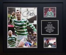 FRAMED CHRIS SUTTON SIGNED GLASGOW CELTIC 16"x12" PHOTOGRAPH SEE PROOF & COA