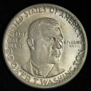 1947 Booker T Washington Half Dollar GEM BU UNCIRCULATED MS Nice Tone E144 KNB - Picture 1 of 2