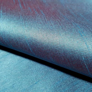 TURQUOISE RED FAUX SILK POLY DUPIONI FABRIC TWO TONE IRREDESCENT 60" BY THE YARD - Picture 1 of 10