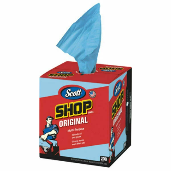 SCOTT 75190 Shop Towels, Blue - 200 Count