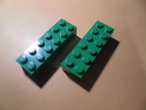 Lego 2x Stein 2x6 2456 grün egn29 - Bild 1 von 2