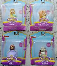 Disney Sofia the First Keychain Set of 4 Sofia,  Amber, Clover, and Whatnaught