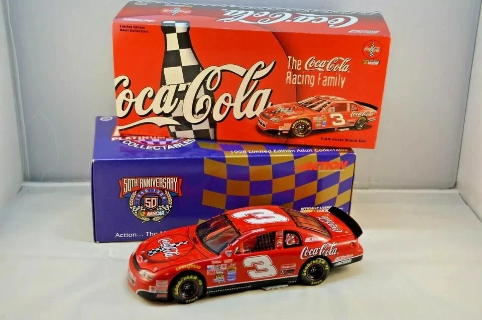 CHEVROLET MONTE CARLO DALE EARNHARDT SCALA 1/24 ACTION DIE CAST COCA COLA - Immagine 1 di 4