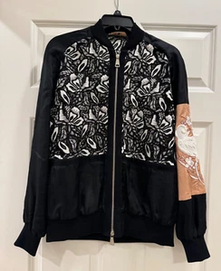 No 21 Numero Ventuno Italy Bomberjacke mit Spitze Damen Gr. 40 schwarz - Bild 1 von 11
