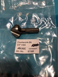 VOLKEL #67388 3/4" COUNTERSINK HSS-G BIT 1/4" SQUARE DRIVE - Picture 1 of 5