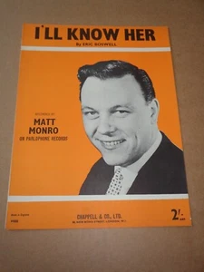 Matt Monro - I'll Know Her sheet music - Picture 1 of 1
