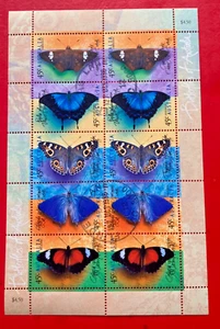 Australian 1998 Butterflies Mini Sheet, CTO - Picture 1 of 2
