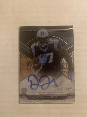 DEVIN FUNCHESS AUTO 2015 Topps Strata #72/800 RC SP MICHIGAN IND COLTS WR - Image 1 of 2