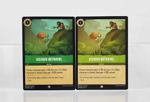 Disney Lorcana Vicious Betrayal 100/204 First Chapter Common - Fehldruck Color - Bild 1 von 2