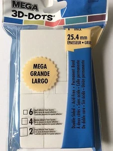 EK Success 3D Mega Dots Double Adhesive - White 1" deep SPAF/PSW10 - NEW - Picture 1 of 1