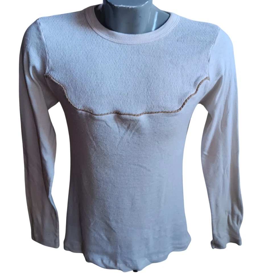 Vintage 1970's Men's Waffle Top Single Stitch T-shirt MK Today Mod Rocker Indie - Image 1 of 4