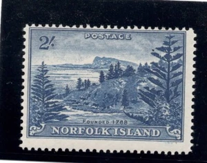 NORFOLK ISLAND - SG. 12 ( a ) : 1959 " 2/= DEEP BLUE " . - Picture 1 of 1
