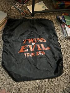 Sac à dos cordon de serrage VIP Twins Of Evil Tour 2018 Rob Zombie Marylyn Manson