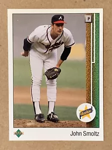 1989 Upper Deck John Smoltz Hall Of Fame Rookie Card #17 - Atlanta Braves - Picture 1 of 2