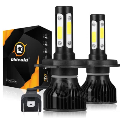 9003 H4 Kit Bombillas Faro LED 120W 12000LM Alto/Bajo Haz Super Brillante Blanco 6000K Foto 1 de 4