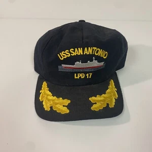 Vintage Snapback USS San Antonio LPD 17 Mütze, mit Rührei Muster - Bild 1 von 6