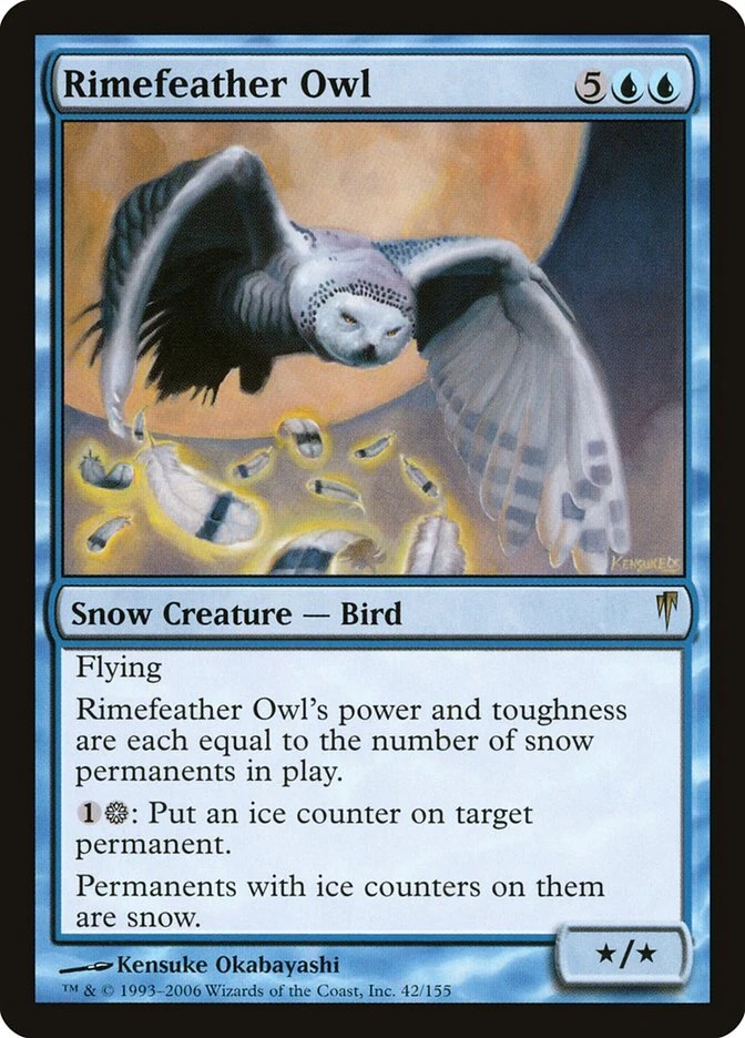 Rimefeather Owl [Coldsnap] Magic MTG - Image 1 of 1