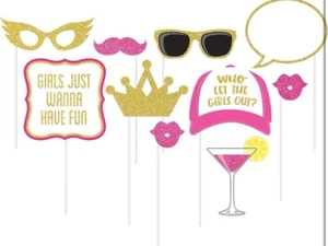 10-Piece Photo Props For Party, Girls Night Out - Picture 1 of 1