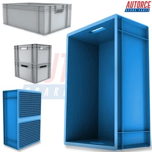 Cajas de almacenamiento de plástico de alta resistencia Euro Stacking - caja de caja de contenedores de alta resistencia - Imagen 1 de 44