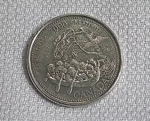 Moneda del Milenio Canadá 2000 Serie 25 Céntimos - Octubre - Creatividad, Creatividad - Imagen 1 de 2