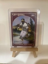 2023 Topps X Bob Ross Rickey Henderson Alizarin Crimson Parallel (4/10)
