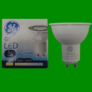 4x 5W (=50W) GE LED Halo GU10 2-Pin 3000K Warm White Reflector Spot Light Bulb - Picture 1 of 3