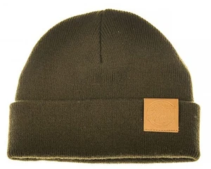 Ahrex Tight Knit Leather Patch Beanie - Imagen 1 de 2