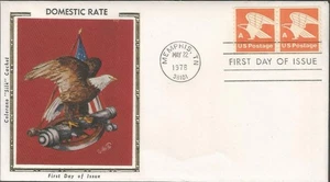 Scott 1743 FDC - A Rate Postage - 1978 - Domestic Rate with line pair- FDOI - Picture 1 of 2