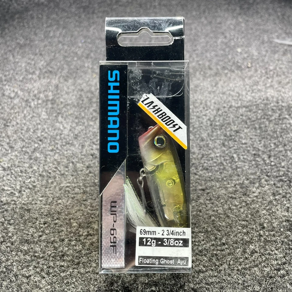 Shimano World Pop 69F Topwater Popper Lure 2.75" 3/8oz - Ghost Ayu WP-69FFB