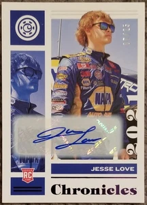JESSE LOVE - CRÓNICAS PÚRPURA - AUTÓGRAFO - 25/07 - TARJETA DE NOVATO - XFINITY CHAMP - Imagen 1 de 2