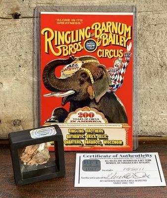 Ringling Brothers Circus Authentic Location Brick Relic - Image 1 of 4
