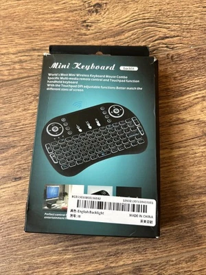 Mini Portable Wireless Keyboard Touchpad For Specific Multi Media Remote Control - Image 1 of 4