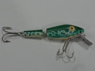 VINTAGE L&S BAIT COMPANY BASS-MASTER MIRROLURE 1523 3" AUQA/GREEN FISHING LURE - Image 1 of 4