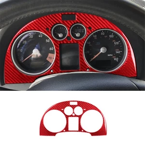 Dashboard Trim Panel Cover Carbon Fiber Stickers For Audi TT 8N 2001-2006 RED - Picture 1 of 10