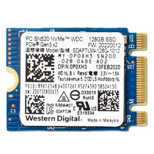 WD SN520 SDAPTUW-128G SSD M.2 2230 128GB 2230 Nvme Pci-E 3.0 X2 Disc - Picture 1 of 5