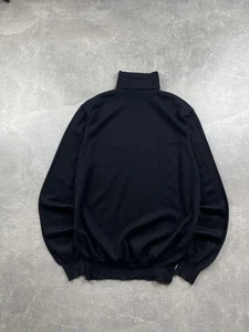 Prada klassischer schwarzer Kaschmir/Seide Rollkragen Pullover Made in Italy Gr. 56 - Bild 1 von 10