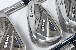 Taylormade SIM2 Max Irons / 5-PW+SW / Regular Flex KBS MAX MT 85 Shafts - Picture 1 of 7