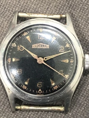 Reloj Angelus Vintage Hombre Hack Second En Buen Estado Foto 1 de 4