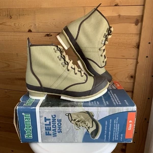Hodgman Wading Shoes Felt Soles Fly Fishing Size 9 Unused With Open Box - Picture 1 of 6