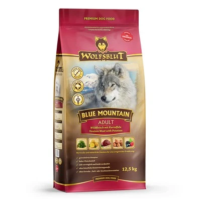 Wolfsblut Adult Blue Mountain - Wild und Waldfrüchten Trockenfutter 12,5 kg - Bild 1 von 4