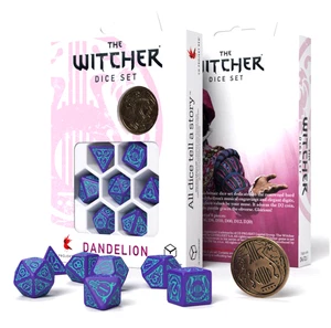 THE WITCHER DICE SET DANDELION HALF A CENTURY OF POETRY RPG GAMES Q-WORKSHOP NEW - Picture 1 of 3