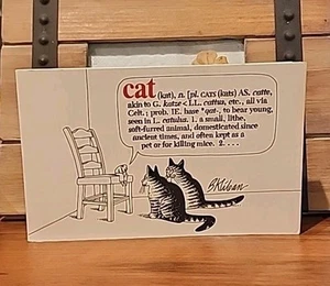 Cat by B. Kliban (English) Paperback Book 1st Edition 1975 Very Good Condition - Foto 1 di 7