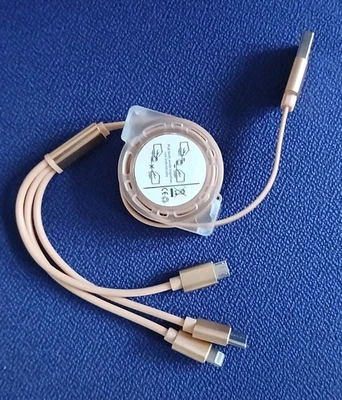 Three-in-One Charger USB-C,  For Android, Type C, Apple Charger. - Image 1 of 4