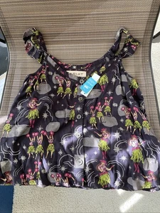 Neu Ariat Western Aloha ärmelloses Hawaiihemd Hula Mädchen Damen Medium - Bild 1 von 6