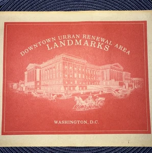 Downtown Urban Renewal Landmarks. Washington D.C. 1970. National Planning Com. - Imagen 1 de 9