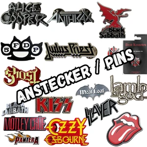 Rock & Metal Pins / Anstecker ideal für deine Kutte/Jacke - Imagen 1 de 52