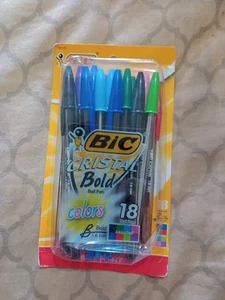 Bic Cristal Bold Ball Pen Colors Pack Of 18 Sealed 2012 - Picture 1 of 5