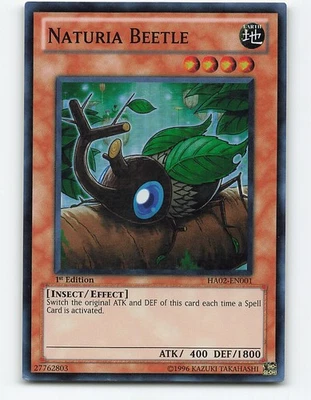 Naturia Beetle #HA02-EN001 Foil 1st Edition Yugioh Card - Image 1 of 2