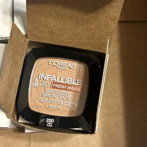2-COUNT L'OREAL 250 LIGHT CLAIR 24 HR INFALLIBLE FRESH-WEAR BRONZER SEALED - Picture 1 of 1