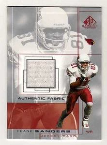 2001 SP Game Used Edition Authentic Fabrics Frank Sanders Cardinals Jersey BV$10 - Picture 1 of 1